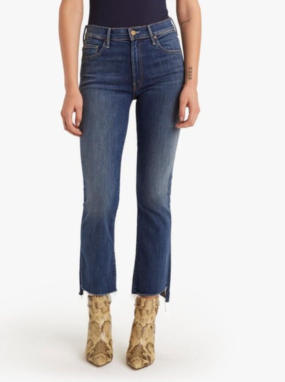Mother Insider Crop Step Fray Jeans 25 Not Rough Enough